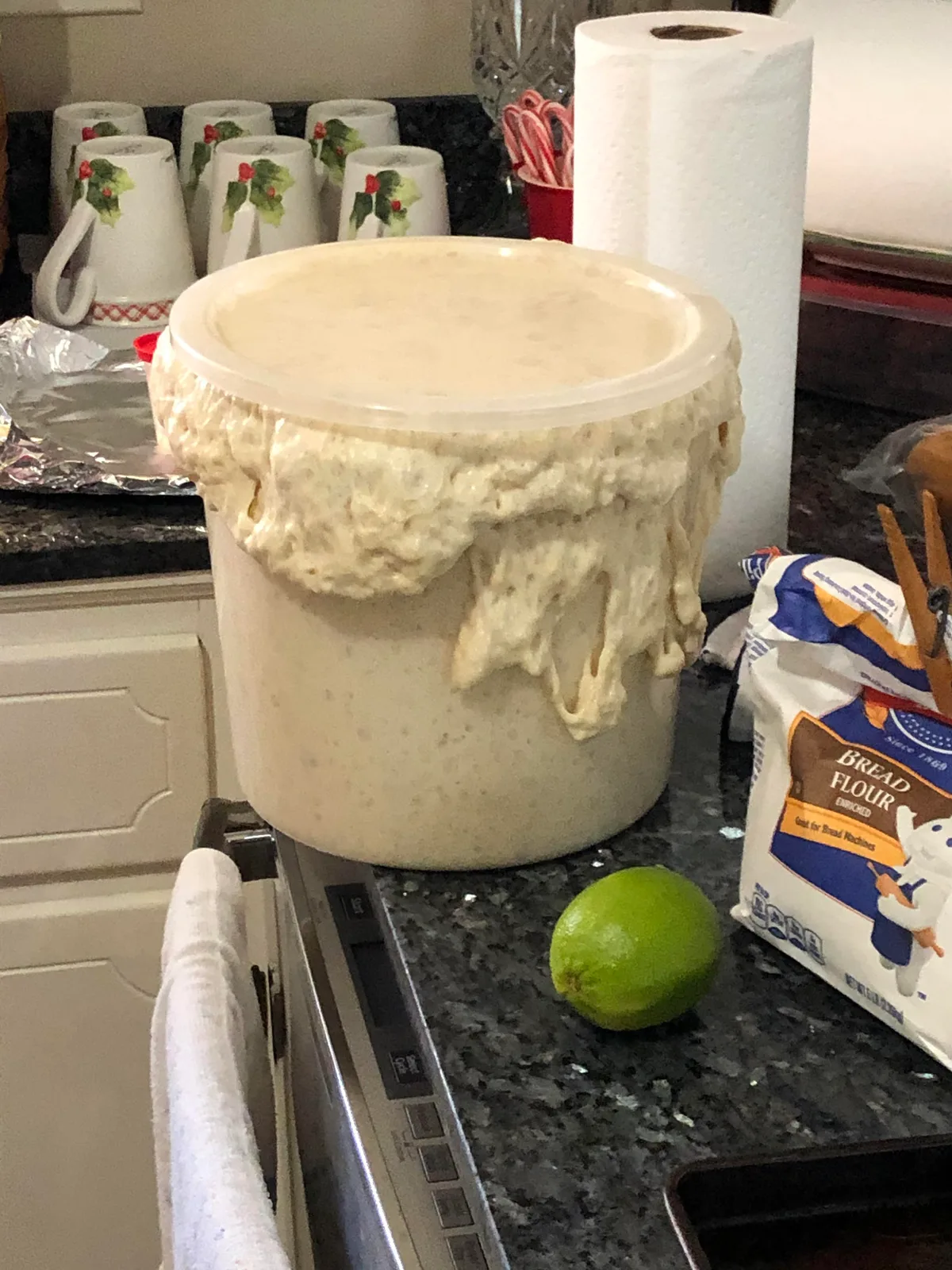 bread dough overfill