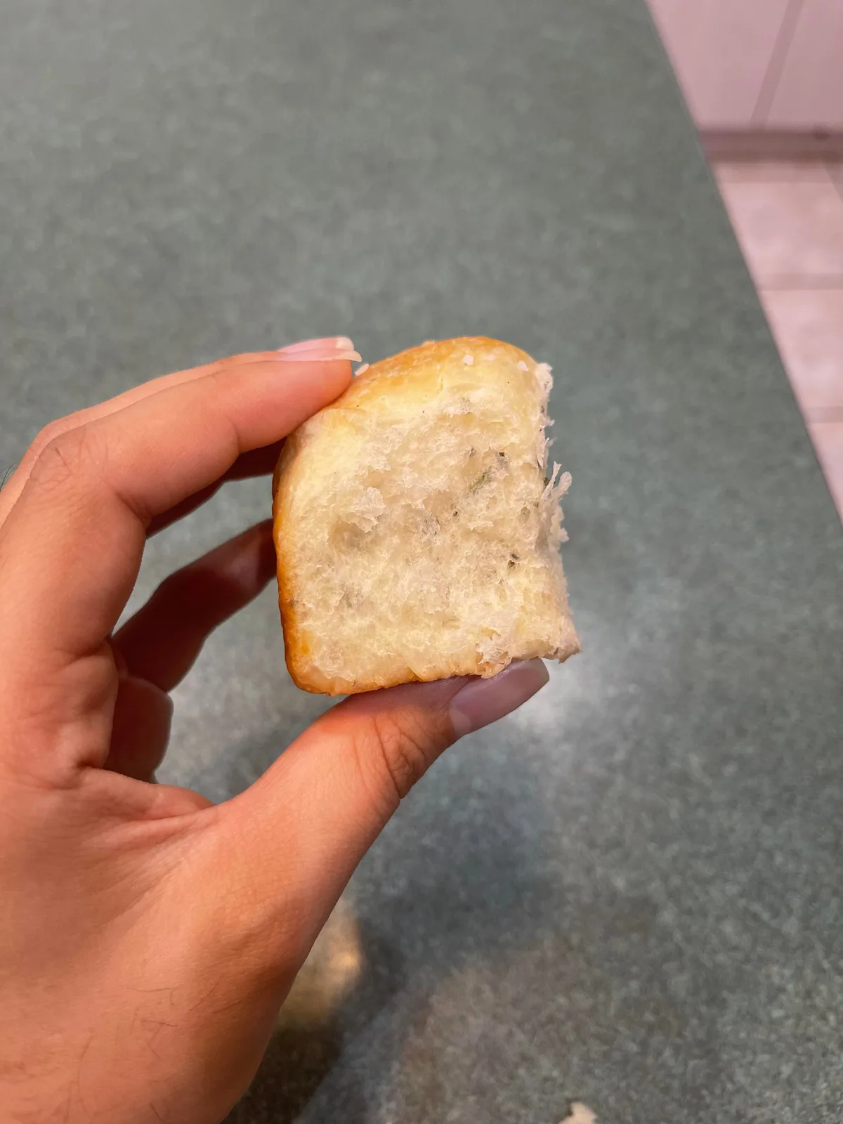 bread machine bread gummy in middle