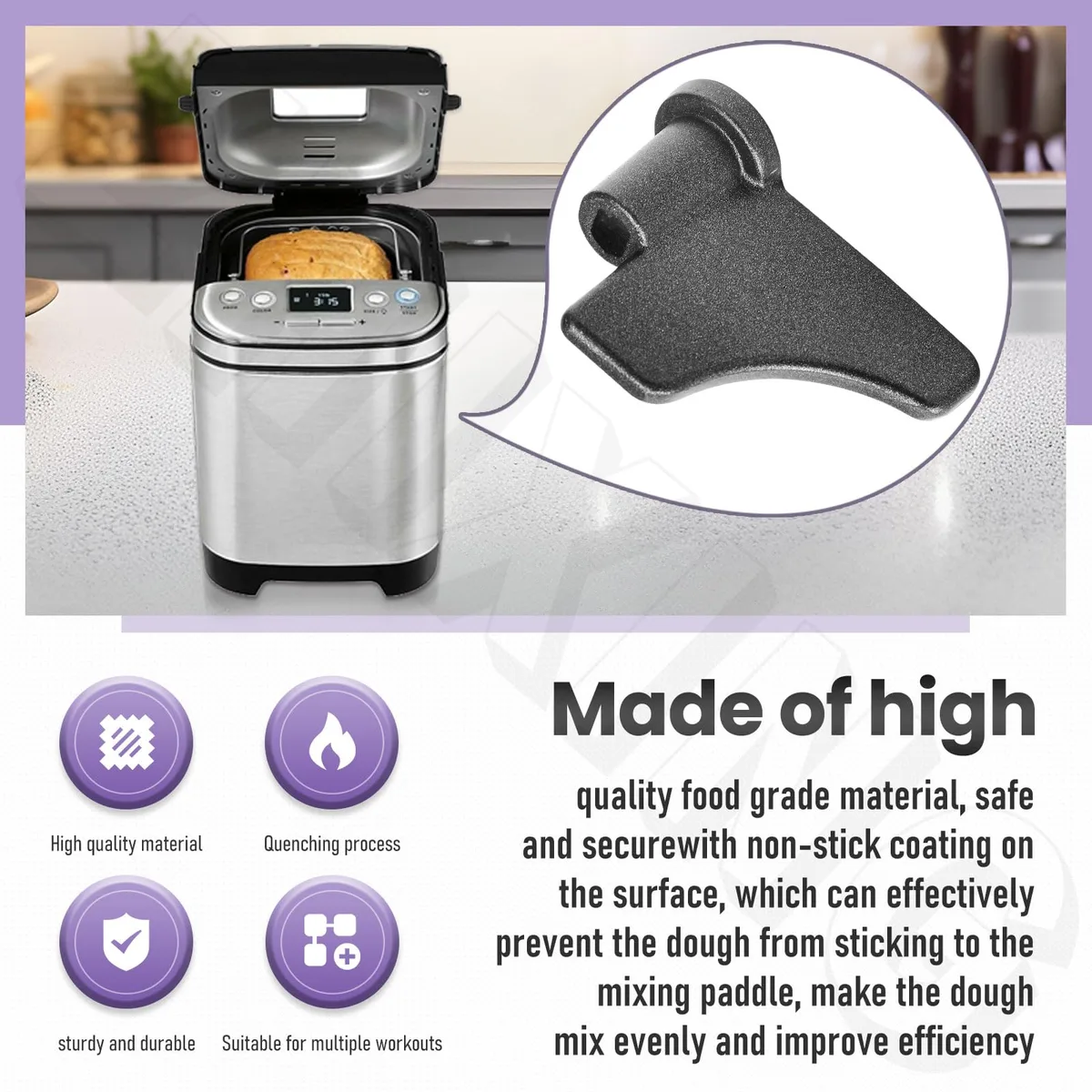 bread machine kneading paddle