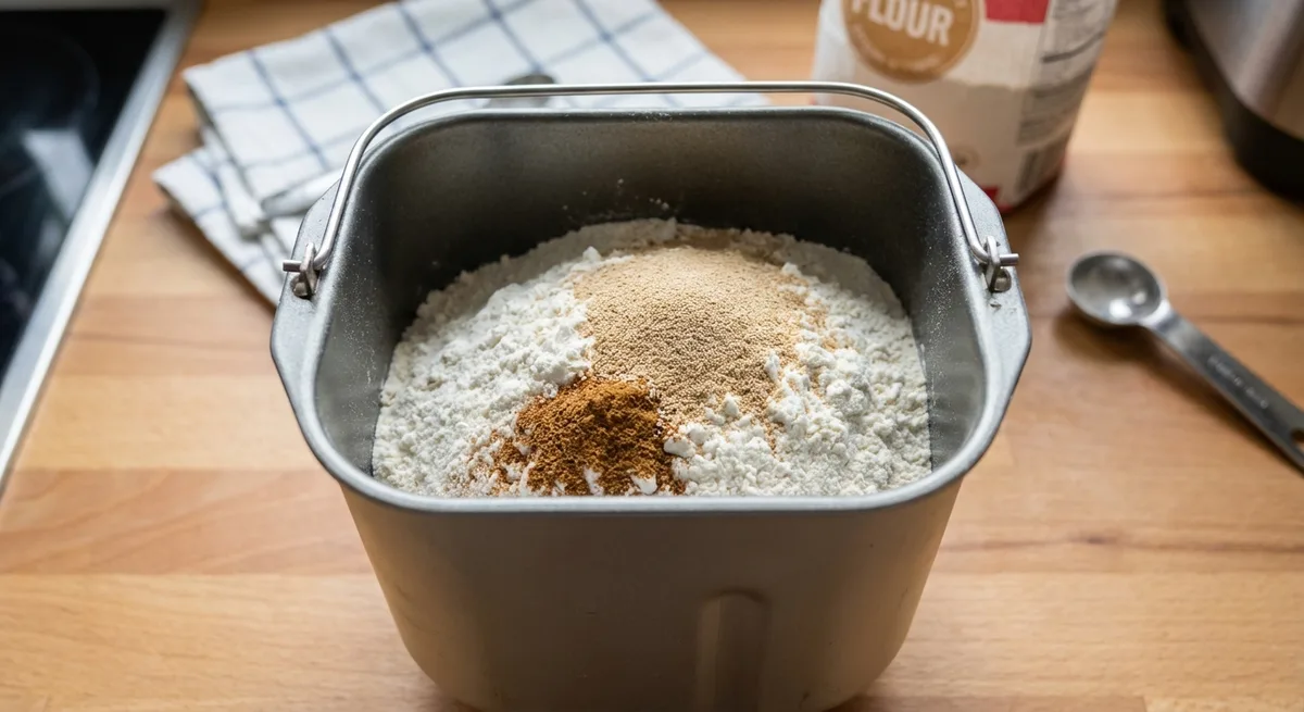 bread machine pan layers