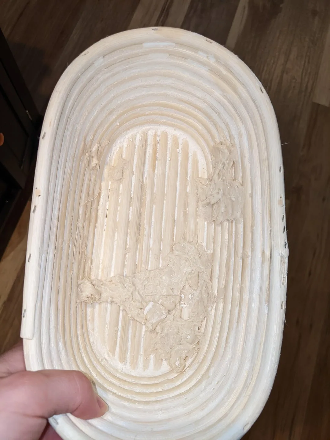 dough sticking to banneton