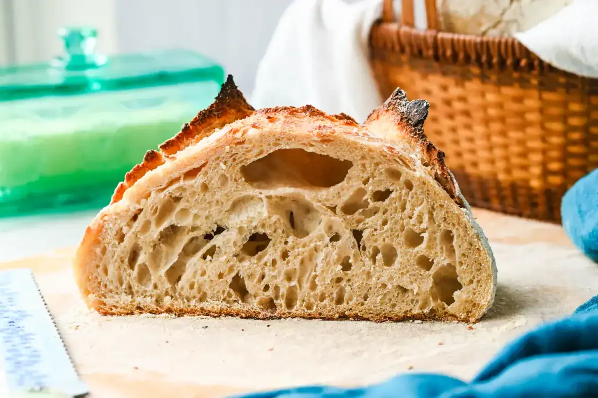 high-hydration sourdough dough