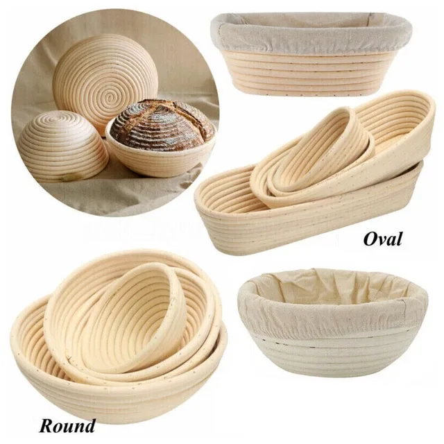 oval banneton size comparison