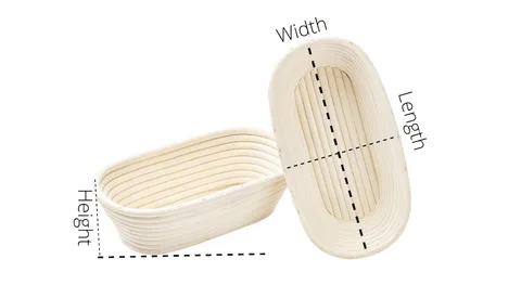 oval banneton sizes