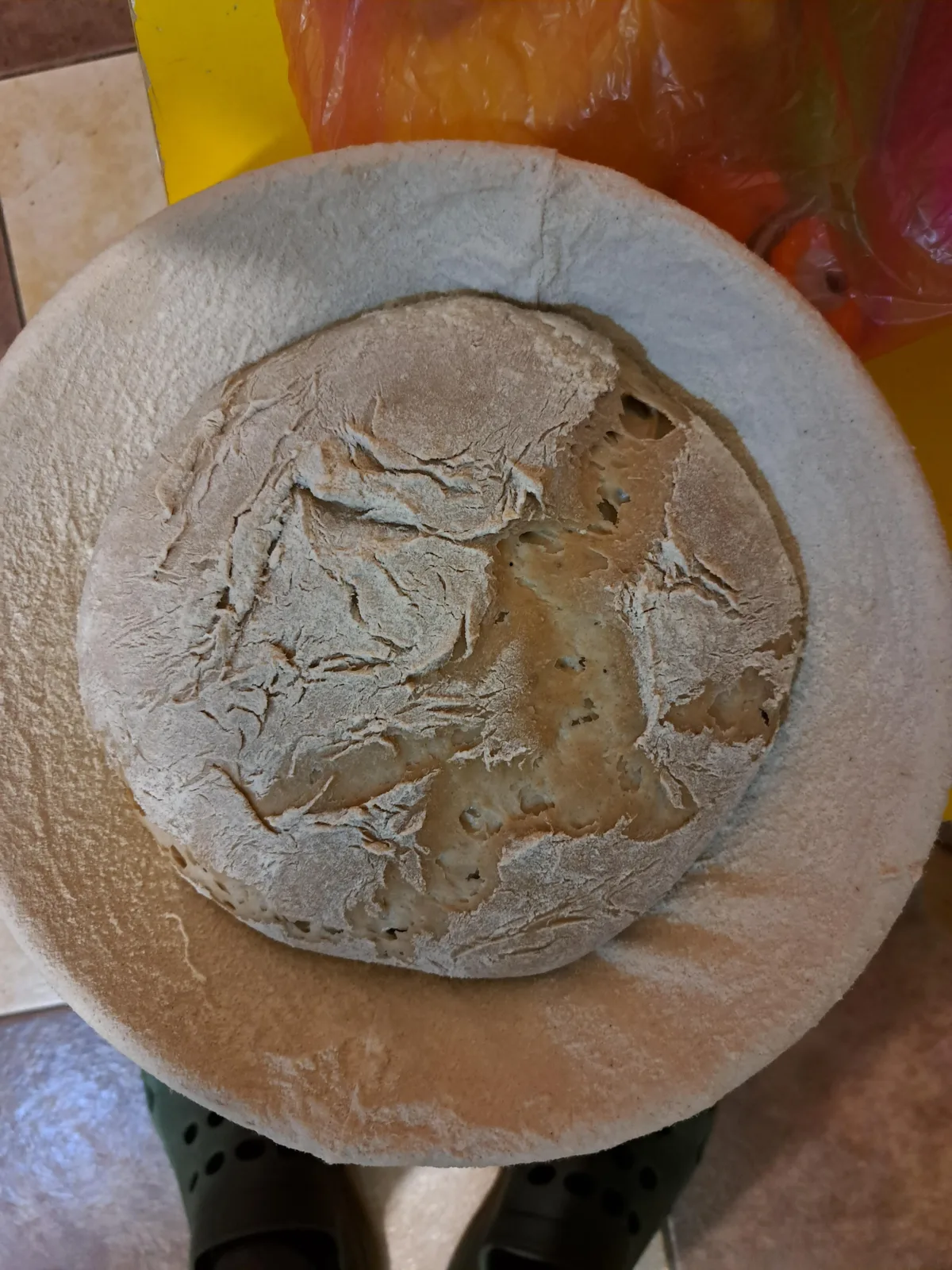 overproofed collapsed dough