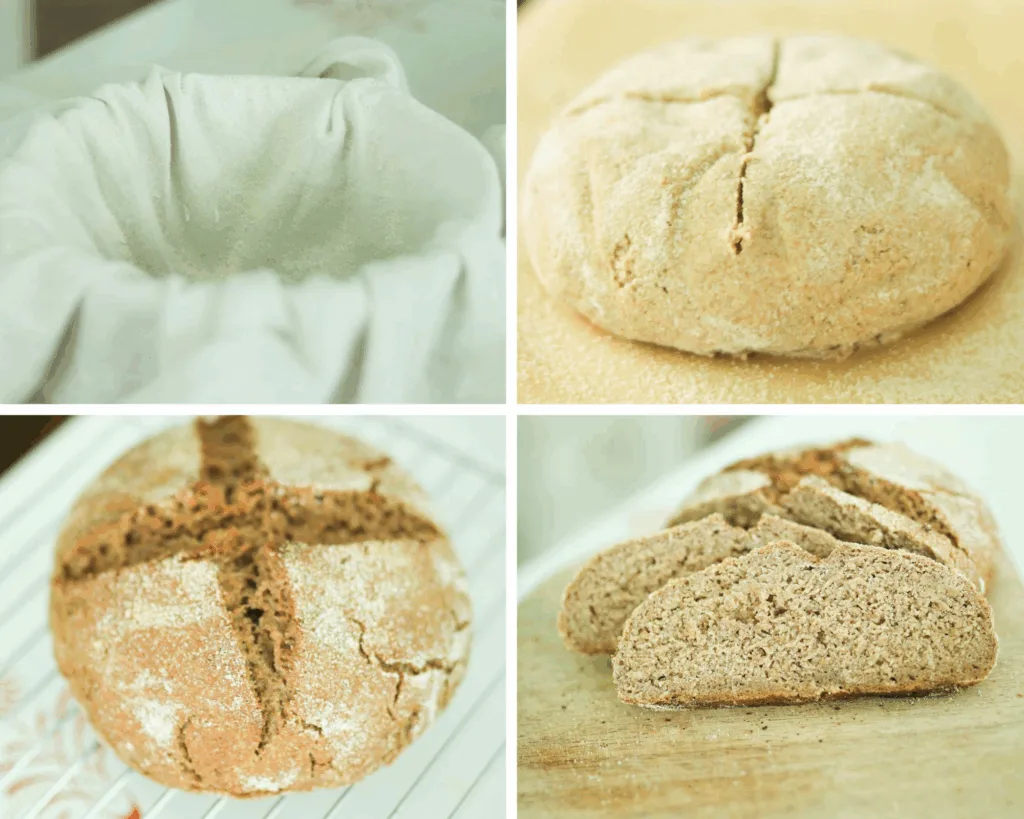 rice flour dusting for rye dough