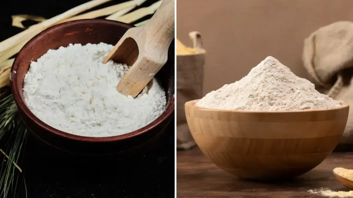 rice flour vs all-purpose flour dusting