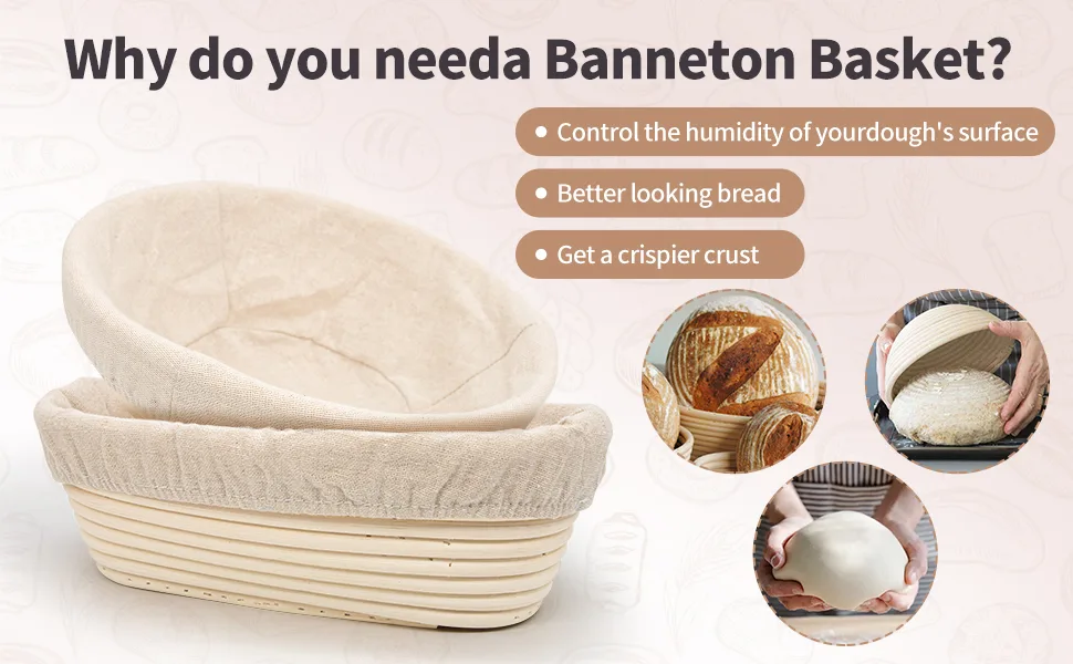 round and oval banneton