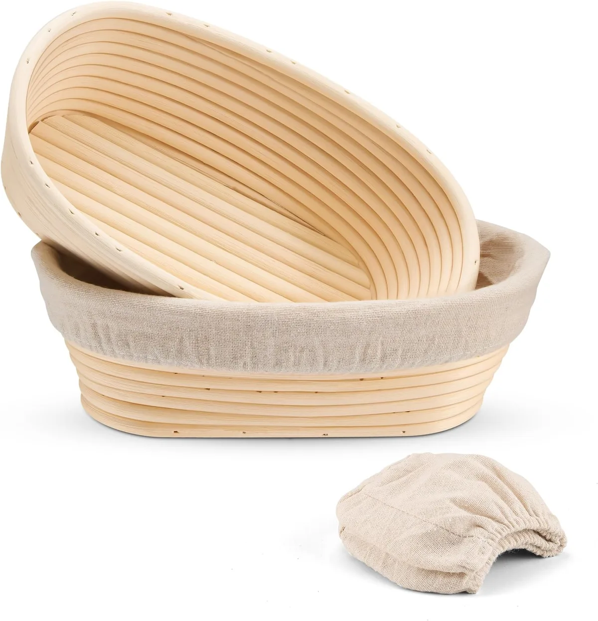 round oval banneton bread couche