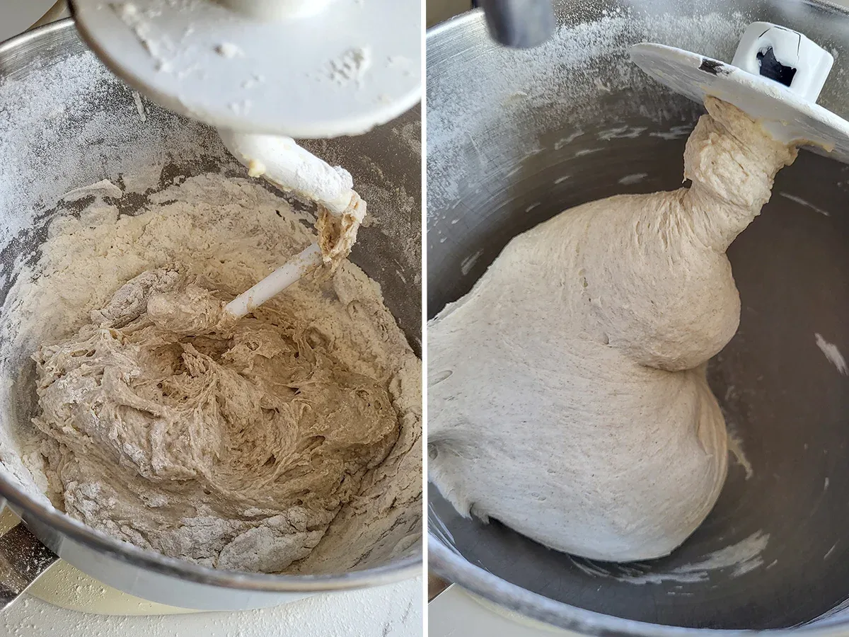 rye dough behavior during proofing