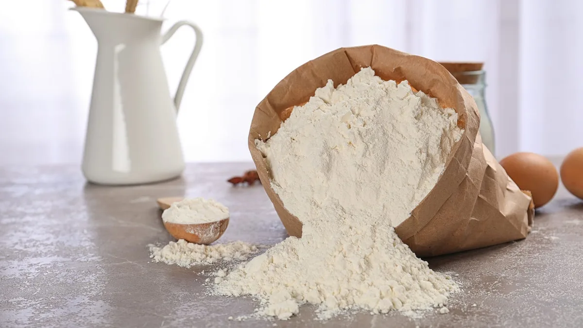 yeast well in flour